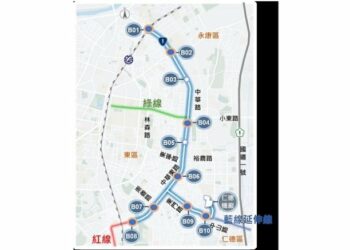 台南捷運一期藍線設計中央審議通過