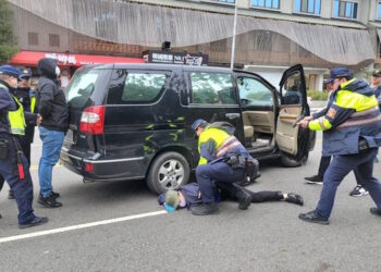 嘉義市政府警察第二分局防搶演練 提升各金融機構安全及強化自我防衛能力