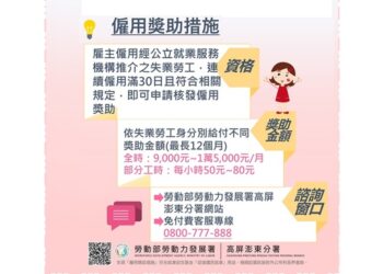 勞動部高分署攜手雇主 助單親媽媽克服困境重返職場