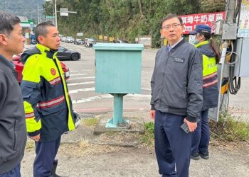 苗警局長王森瑒甫上任即視察重要交通路口      優化春節運輸讓旅客順暢通行