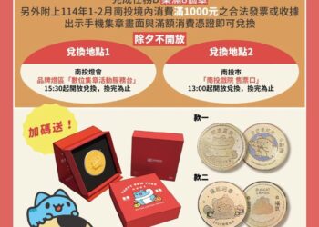 2025南投燈會推出限量貓貓蟲咖波聯名紀念幣  單幣、雙幣禮盒超值加碼只送不賣！