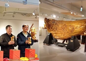 高市勞工局邀您新春鑑賞李昱進大師樹瘤木雕創作 即日起文化中心開展