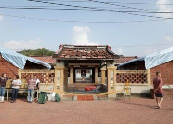 賴總統勘楠西江家聚落震災允助恢復傳統樣貌