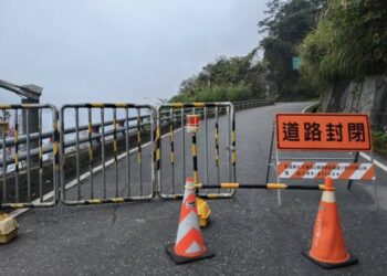 海端鄉向陽至利稻路段  今午午5時預警性道路封閉