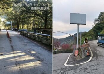 海端鄉向陽至利稻路段  今日上午7時開放通行