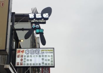 圖說屏東市廣告招牌