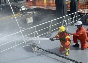 航港局為提升航行安全  辦理布袋至澎湖航線開航前「客船緊急應變演練」