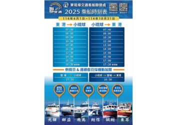 東琉線4/1起調整航班 提供更便捷順暢的海上旅程