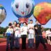 台中石岡熱氣球嘉年華開幕！盧秀燕偕「模範夫妻」阿Ben、徐小可乘熱氣球 邀全國民眾體驗山城魅力