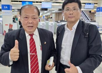 澎湖縣府爭取統籌分配稅與中央補助  縣長陳光復、副縣長林皆興聯袂拜會行政院