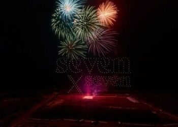 石垣島seven x seven酒店舉辦光影藝術秀，點亮新年夜空