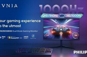 全球首款！突破性能極限！PHILIPS EVNIA 1000Hz 雙模式 電競顯示器 27M2N5500XD 全球亮相