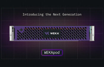 WEKA 推出新一代 WEKApod 設備，重新定義人工智能儲存經濟效益