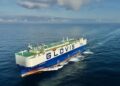 Seaspan 接收首艘 10,800 汽車當量單位雙燃料液化天然氣純汽車卡車運輸船
