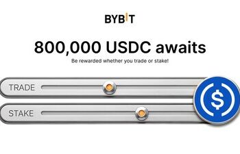 在Bybit交易或質押USDC:80萬USDC大獎等你來拿