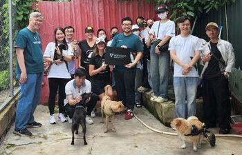 Vantage基金會志願者為越南Laws for Paws收容犬只送去關愛與溫暖
