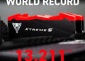Patriot Viper Xtreme 5 DDR5 突破效能天花板 勇奪 13,211 MT/s DDR5 世界紀錄