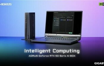 技嘉 AORUS GeForce RTX™ 50 系列 AI BOX 賦予輕薄筆電桌機級算力 擴展 AI 應用生態系