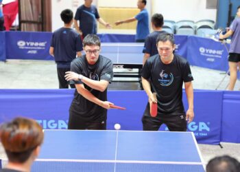 大武山下的乒乒乓乓球會！內埔警慶祝警察節桌球賽熱鬧登場 警與協勤民力競賽同樂零距離