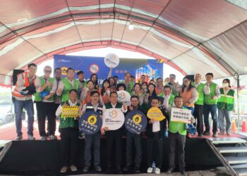 AI防撞、電梯井智慧管控、太陽能降溫裝置一次看!高雄興達電廠「智慧工地科技減災觀摩會」展示多項創新工安科技