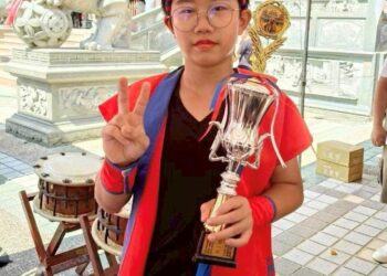 路竹區大社國小太鼓隊，台南市議長盃舞龍鼓舞錦標賽奪冠