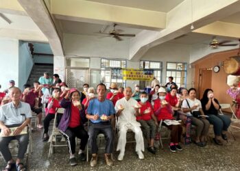 南勝聖母慈善會關懷長者 理事長蔡信榮出席杉林新庄社區九九重陽活動