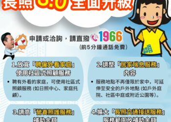 長照3.0開跑 9月1日起升級4大服務