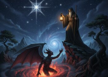 🌌 塔羅占卜故事： 當方向迷失時，靈魂正在轉向光的地方