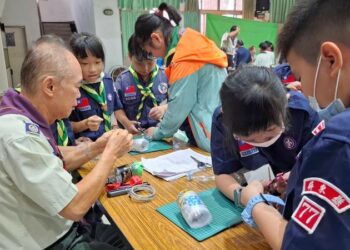 114年屏東縣幼童軍技能章考驗暨童軍、行義童軍高級暨專科章考驗 童軍展現技能與團隊精神