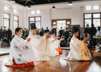 高雄市武德殿「祈願祭」歡喜迎新 台日雙神主聯手祈福　重現神宮級祭典盛儀
