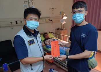 屏東軍友站慰問因公受傷張上士  即時服務傳達關懷